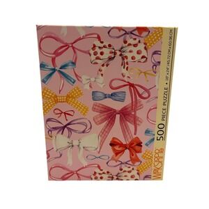 Werkshoppe Ribbons & Bows Pink 500 Piece Puzzle New
